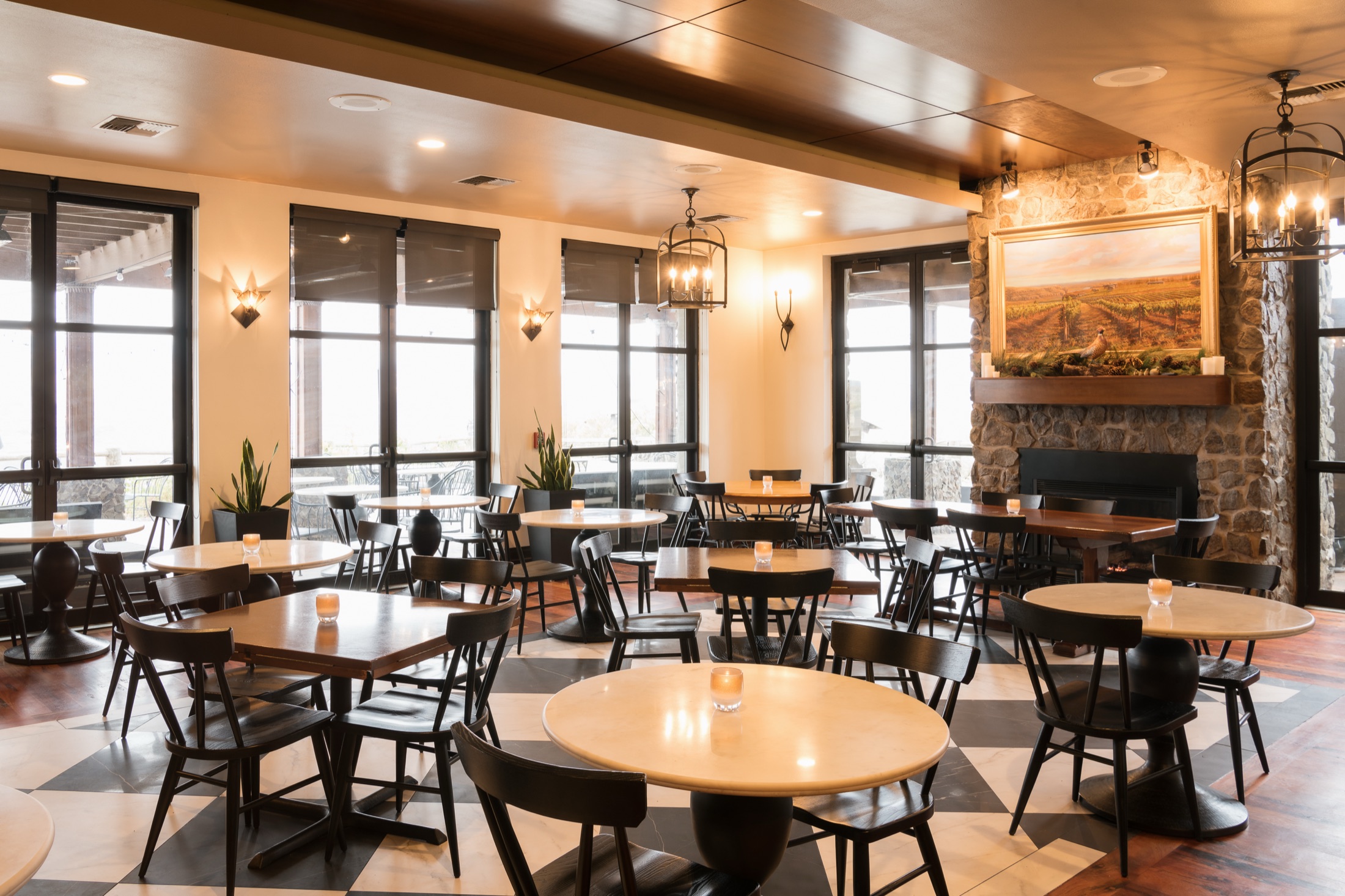 Tendrils Restaurant in winter